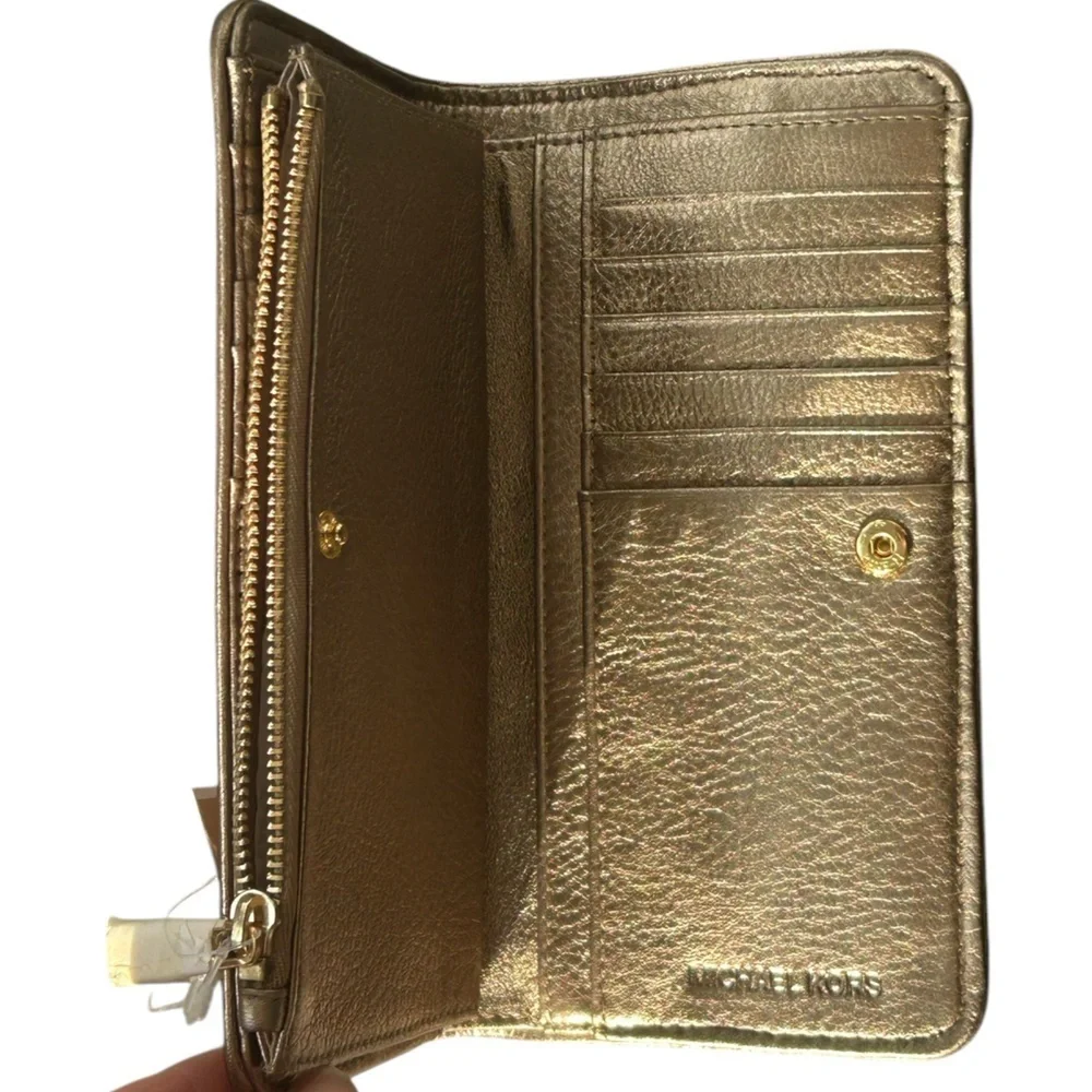 NWT Michael Kors‎ Gold Studded Wallet
